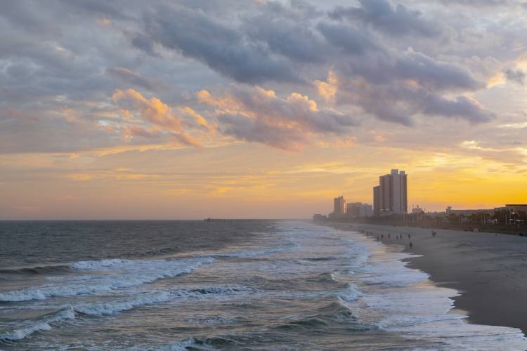 Myrtle Beach South Carolina sunset beach
